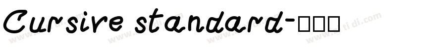 Cursive standard字体转换